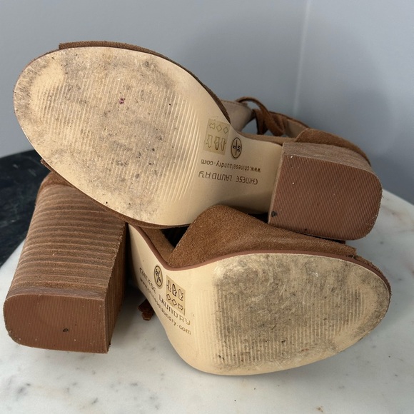 Chinese Laundry Boho Open Toe Fringe Booties - Picture 12 of 13